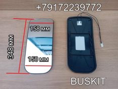 Элемент зеркала 282000034R 282000034L Зеркало заднего вида с подогревом King Long Кинг Лонг 6120 282000034 шир 158 /150 длина 348 мм