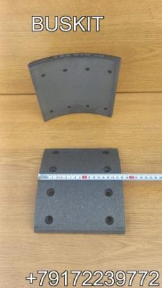 Накладка тормозная передняя Ютонг Yutong 6129 накладки тормозные передние комплект на ось Ютонг Yutong 6129 180*185*14,5 8 отверстий 3552-00421 355200421