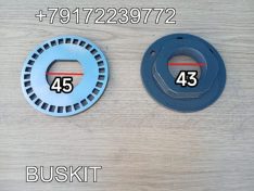 Гайка ступицы передней Ютонг Yutong 6122 М45х2 3001-01674 300101674 шайба ступицы передней Ютонг Yutong 6122 45,5x107x6 3001-01673 300101673