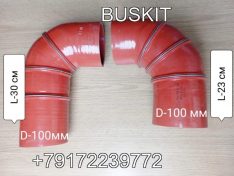 1119-00347 111900347 1119-00276 111900276 Патрубок радиатора интеркуллера угловой d=100 L=190 L-300 мм Ютонг Yutong 6129