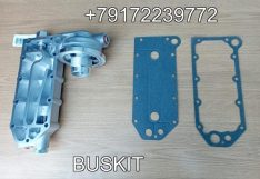 3974324 Крышка теплообменника ISLE , Кронштейн фильтра масляного, крышка маслоохладителя, головка маслоохладителя 3929011, 3918174 Хайгер Хагер Higer 6129 6122 6128, Ютонг Yutong 6122, Кинг лонг King Long 6127 6129