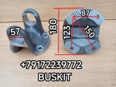 Фланец флянец карданного вала Ютонг Yutong 6122 Хайгер Хагер Higer 6128 расстояние между болтами по центрам 87*123*150 D-180 мм под крестовину 57*144 мм 2214-00052 221400052
