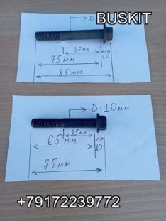 Болт корзины сцепления болт крепления корзины сцепления к маховику на автобусы Хайгер Хагер Higer , М10 мм L-65мм, L- 75мм