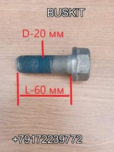 Болт супорта переднего болт крепления суппорта Хайгер Хагер Higer 6129 6119 6128 6122 L общ-77 мм D-20 мм шаг резьбы 1.5 болт суппорта переднего