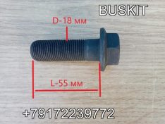 Болт суппорта болт суппорта Хайгер Хагер Higer 6928 6885 L-55 мм Lобщ -70 мм D-18 мм болт переднего супорта